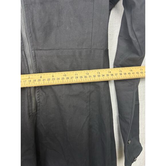 EUC UK 8 US 4 Disturbia Wednesday Black Collar Shirt Gothic Dress - Picture 9 of 10